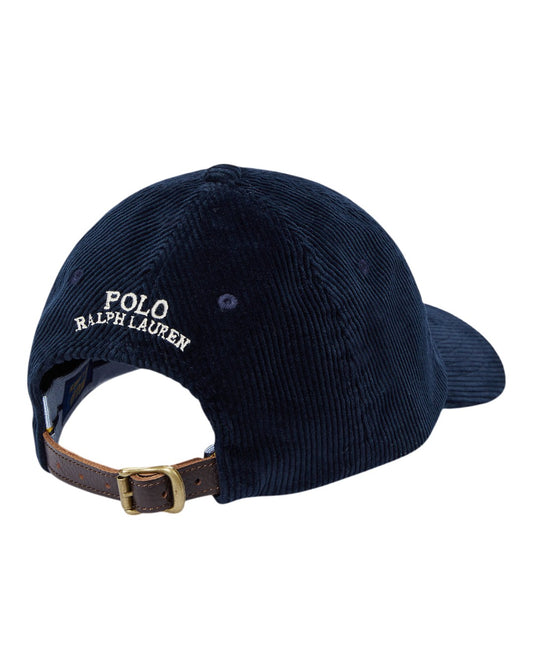 Stretch Corduroy Sport Cap Aviator Navy