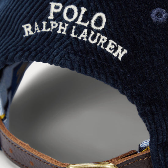 Stretch Corduroy Sport Cap Aviator Navy