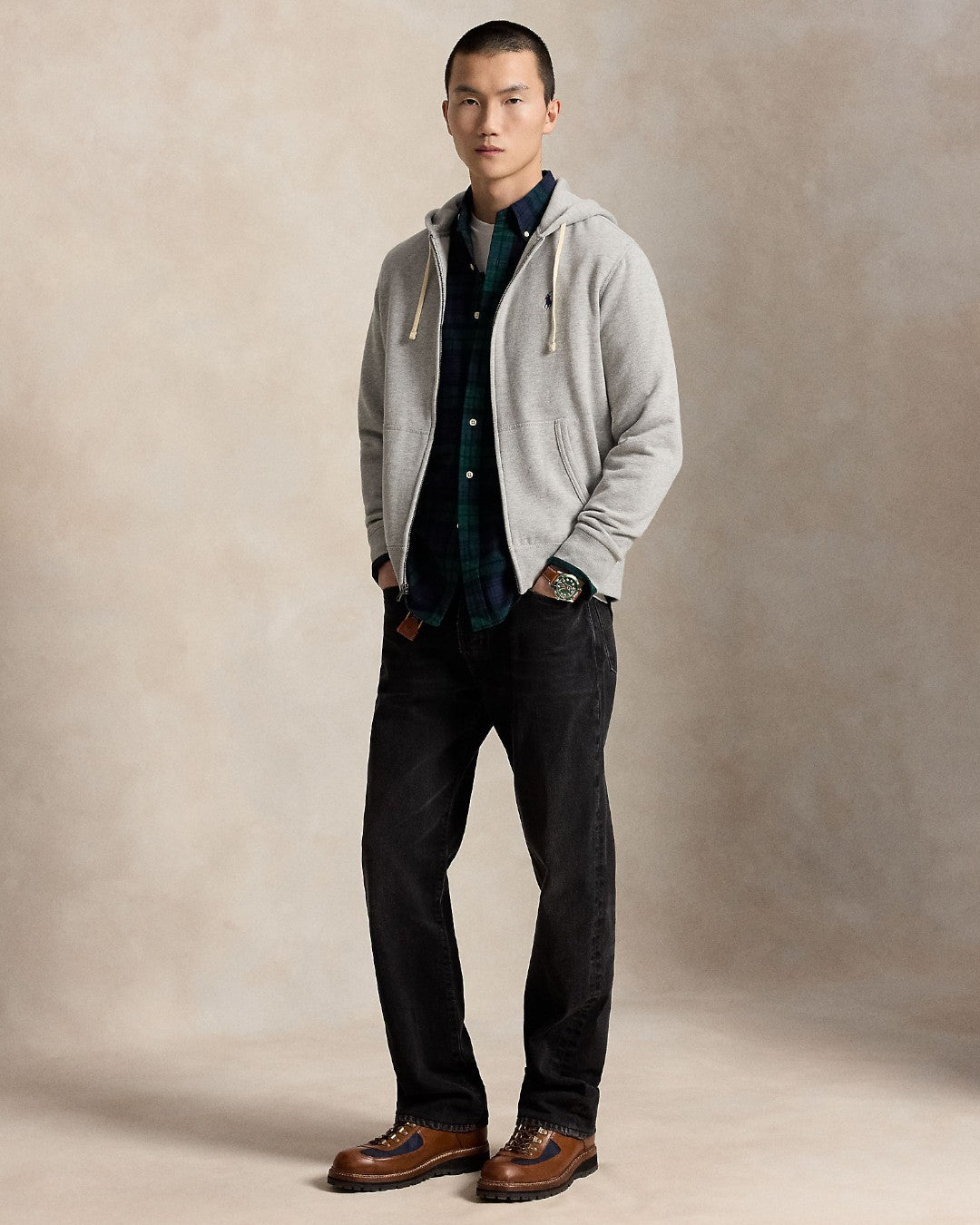 Full Zip Hoodie Andover Heather