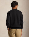 Fleece Crew Neck Sweater Polo Black