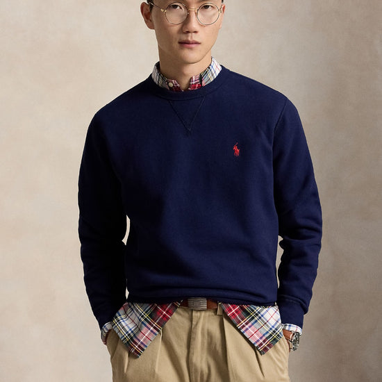 Fleece Crew Neck Sweater Cruise Navy
