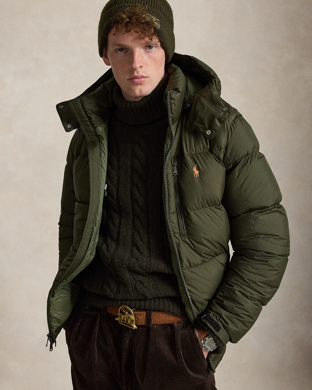 Puffer Jacket Company Olive