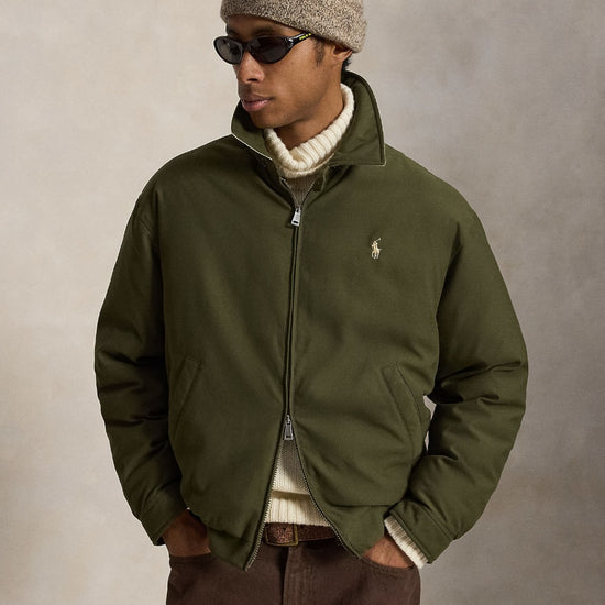 Woven Twill  Windbreaker Jacket Company Olive