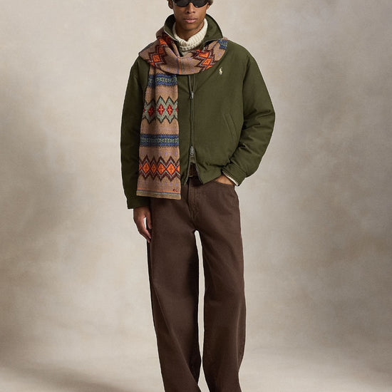 Woven Twill  Windbreaker Jacket Company Olive