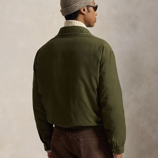 Woven Twill  Windbreaker Jacket Company Olive