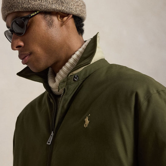 Woven Twill  Windbreaker Jacket Company Olive