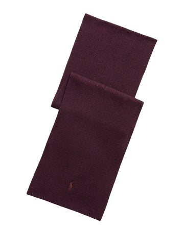Merino Wool Scarf Merlot Wine Heather