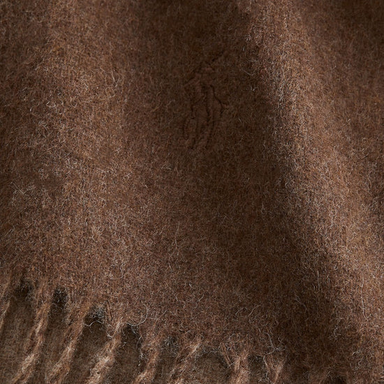 Wool Classic Scarf Nutmeg Brown Heather