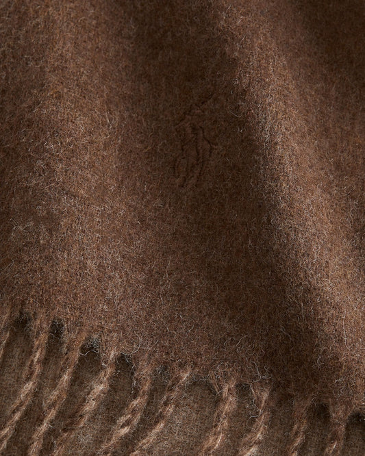 Wool Classic Scarf Nutmeg Brown Heather