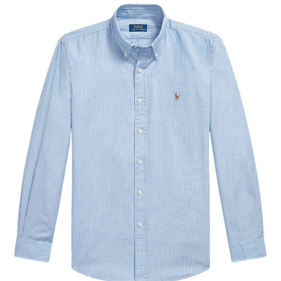 Stretch Oxford Sport Shirt BSR Blue White