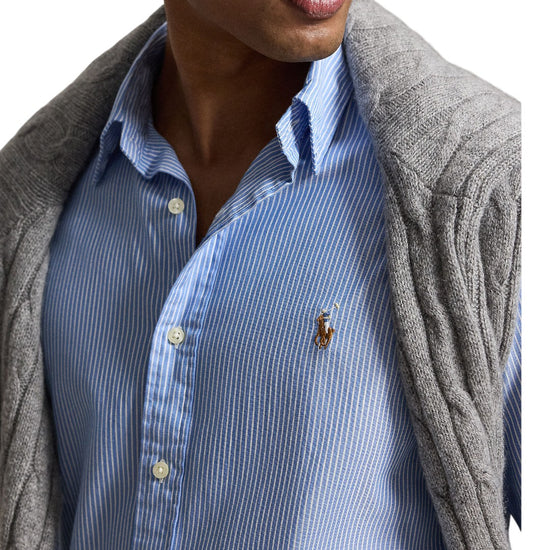 Stretch Oxford Sport Shirt BSR Blue White