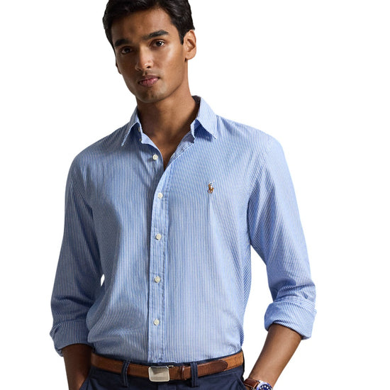 Stretch Oxford Sport Shirt BSR Blue White
