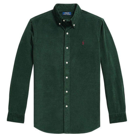 Corduroy Sport Shirt Moss Agate Wine