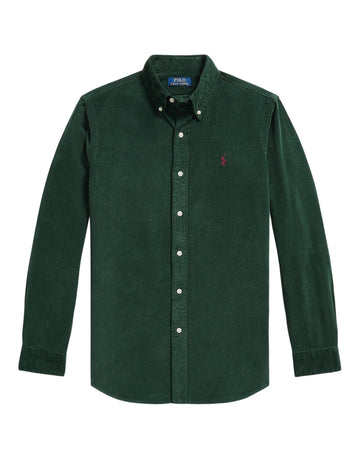 Corduroy Sport Shirt Moss Agate Wine