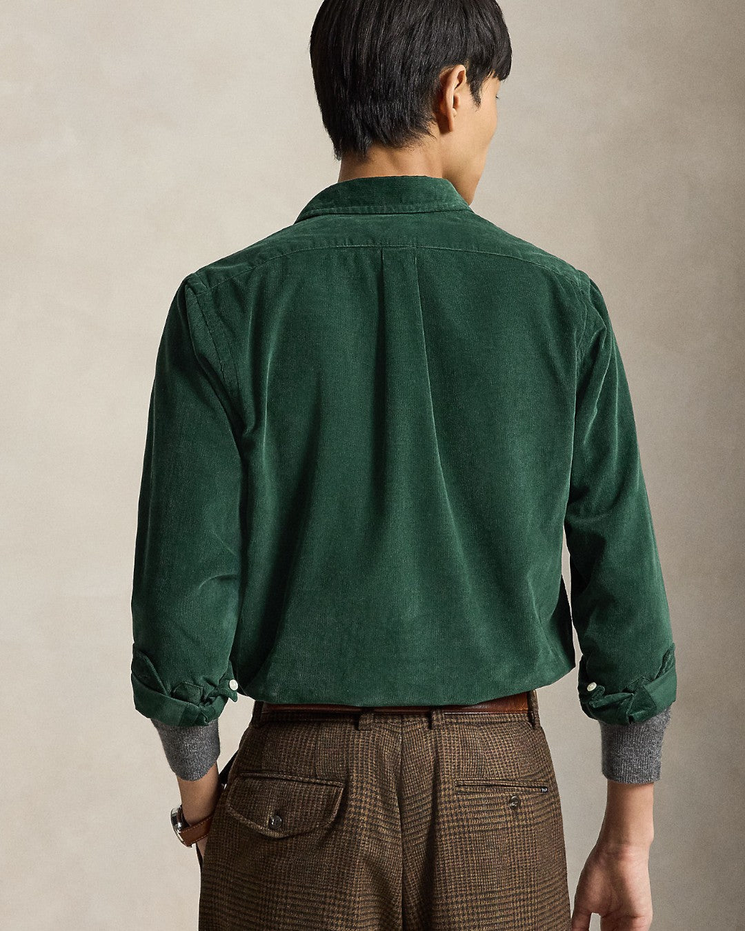 Corduroy Sport Shirt Moss Agate Wine