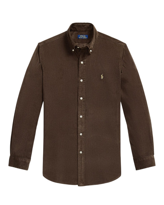 Corduroy Sport Shirt Nutmeg Brown