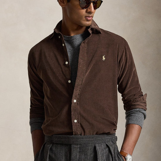 Corduroy Sport Shirt Nutmeg Brown