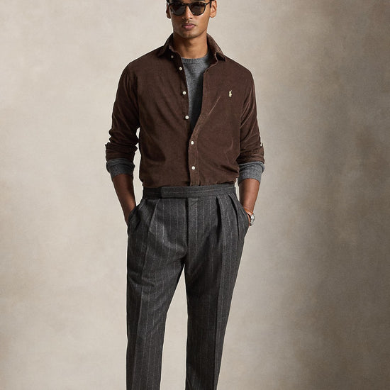 Corduroy Sport Shirt Nutmeg Brown