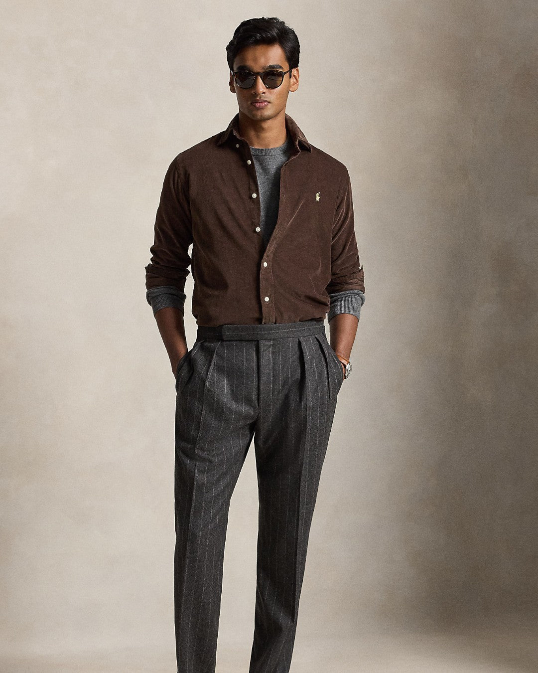 Corduroy Sport Shirt Nutmeg Brown