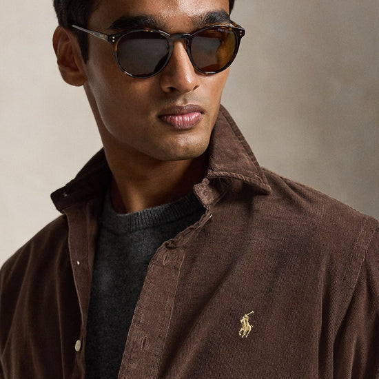 Corduroy Sport Shirt Nutmeg Brown