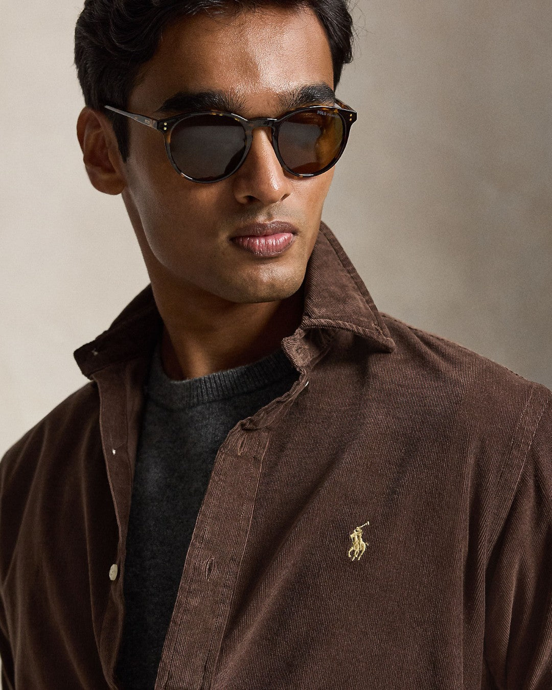 Corduroy Sport Shirt Nutmeg Brown