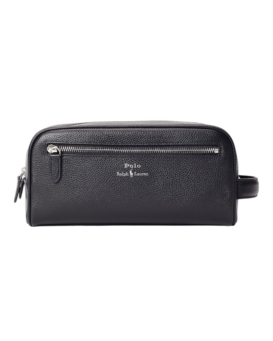 Pebble Leather Shave Kit Pouch Black