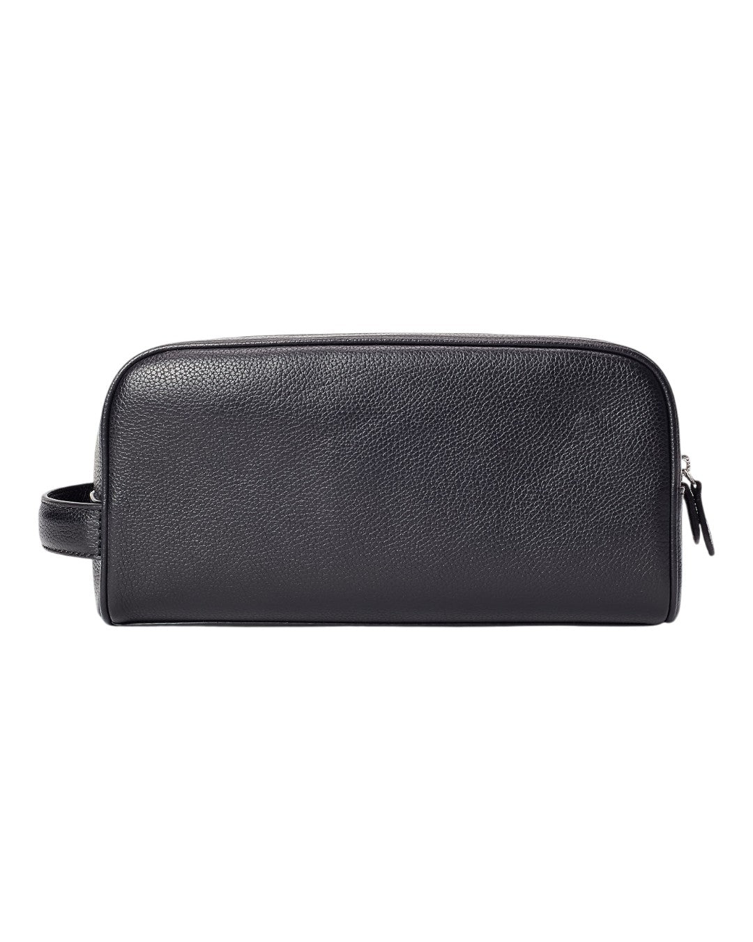 Pebble Leather Shave Kit Pouch Black