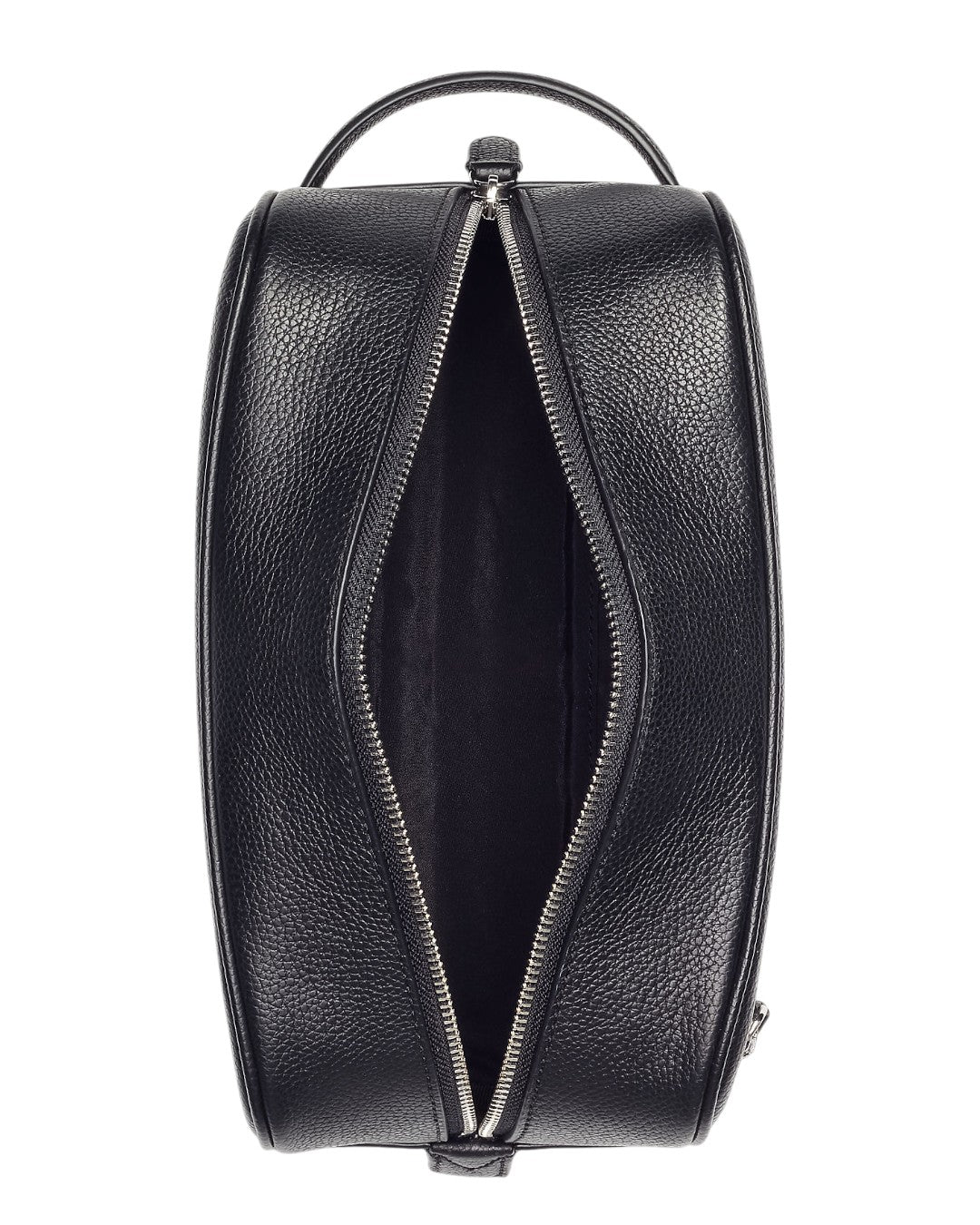 Pebble Leather Shave Kit Pouch Black