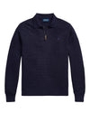 Merino Wool Half Zip Pullover Hunter Navy
