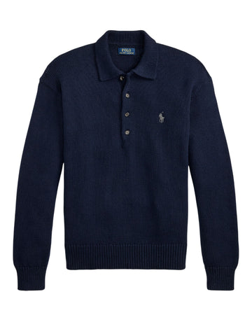 Cotton Turtle Neck Pullover Hunter Navy
