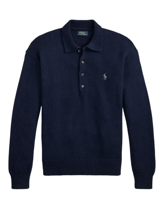 Cotton Turtle Neck Pullover Hunter Navy
