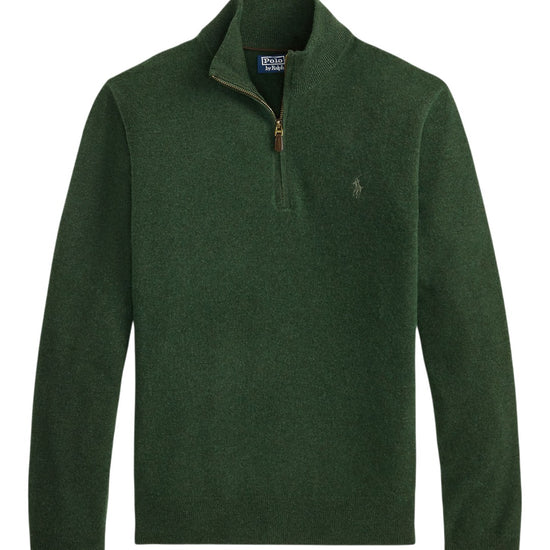 Merino Wool Half Zip Pullover Lodgepole Pine Heather