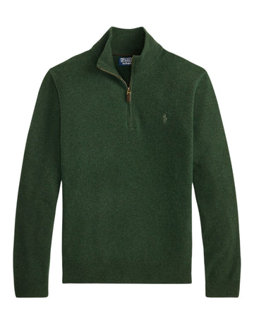 Merino Wool Half Zip Pullover Lodgepole Pine Heather