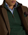 Merino Wool Half Zip Pullover Lodgepole Pine Heather