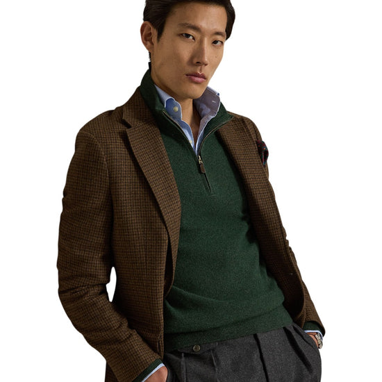 Merino Wool Half Zip Pullover Lodgepole Pine Heather
