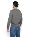Merino Wool Crew Neck Pullover Fawn Grey Heather