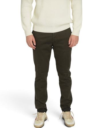 Mason's Torino Double Face Cotton Trousers Dark Brown