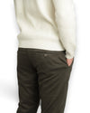 Mason's Torino Double Face Cotton Trousers Dark Brown