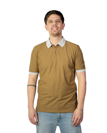 Camel grijs kraagje/rits