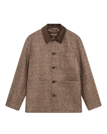 MMGWarren Tweed Jacket Chocolate Brown