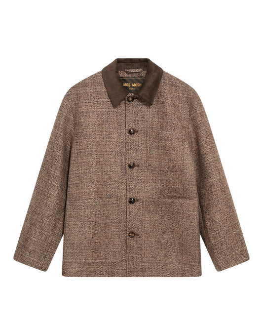 MMGWarren Tweed Jacket Chocolate Brown