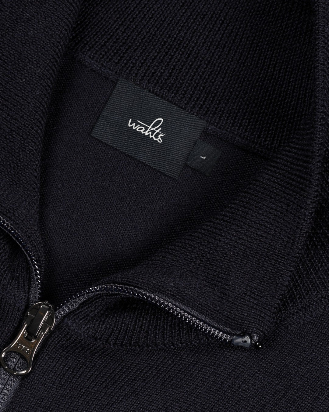 Pratt Extrafine Merino Full Zip Cardigan Night Blue