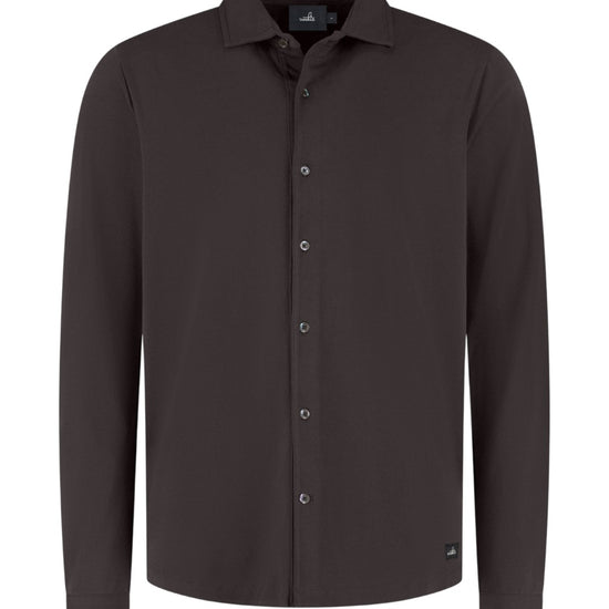 Duke Jersey Stretch Polo Shirt Deep Brown