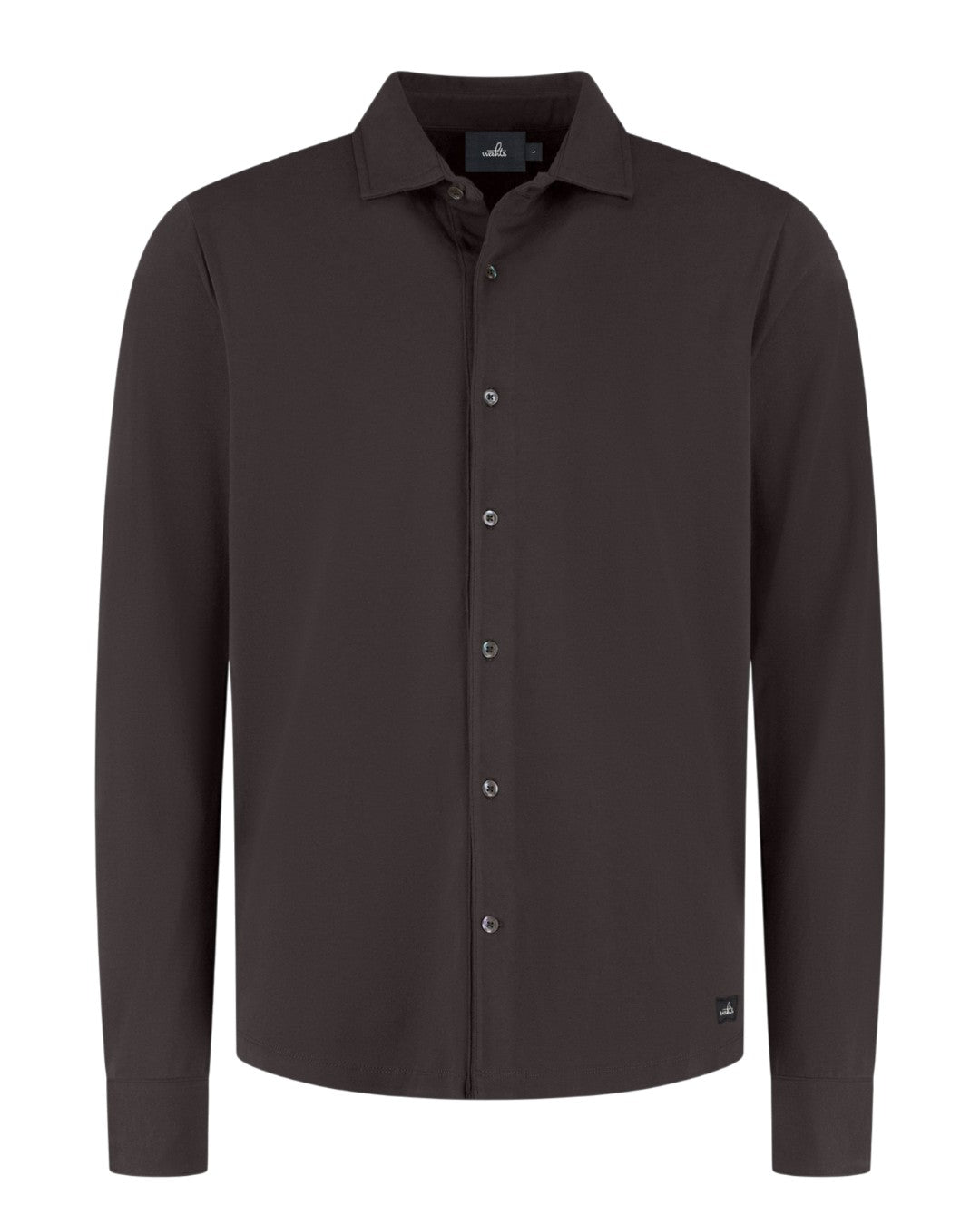 Duke Jersey Stretch Polo Shirt Deep Brown