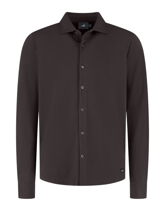 Duke Jersey Stretch Polo Shirt Deep Brown