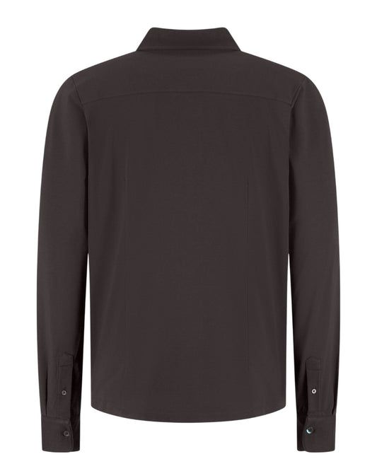 Duke Jersey Stretch Polo Shirt Deep Brown