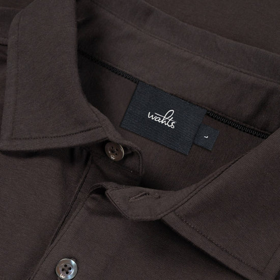 Duke Jersey Stretch Polo Shirt Deep Brown