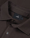 Duke Jersey Stretch Polo Shirt Deep Brown