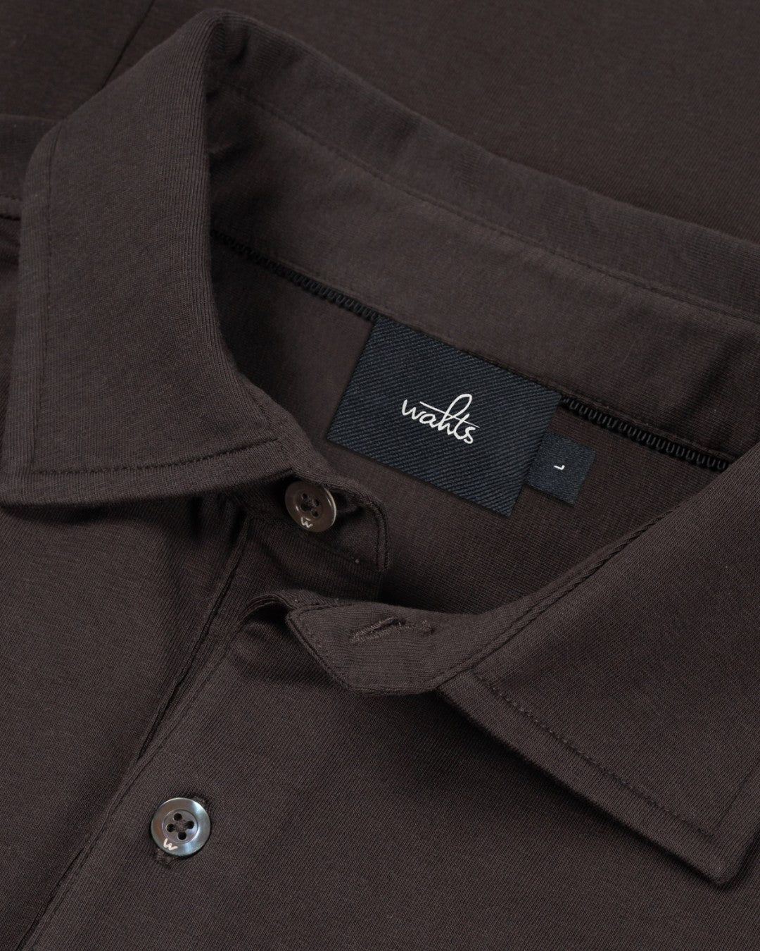 Duke Jersey Stretch Polo Shirt Deep Brown