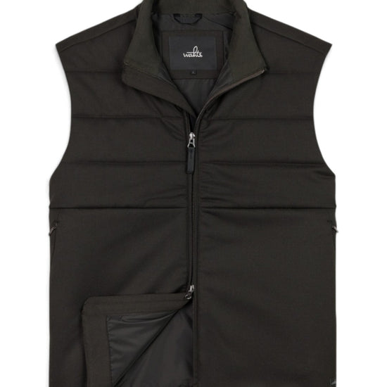 Payton Soft Travel Wool Bodywarmer Deep Brown